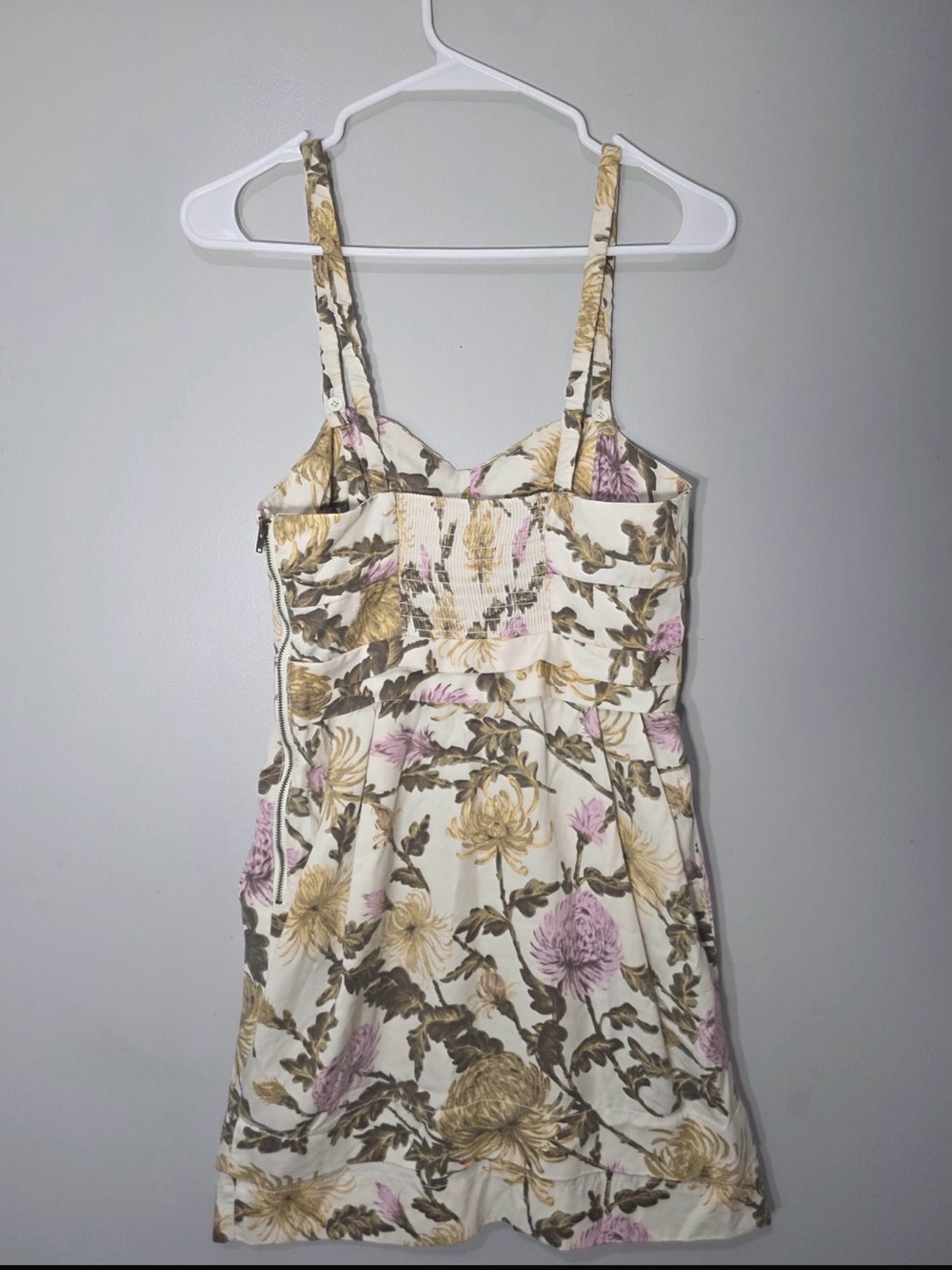 Aritzia WILFRED Vintage Floral Corset Mini Dress Size 4 - Picture 8 of 12